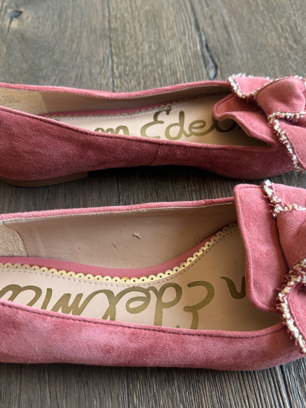 Sam Edelman Pink Suede Shoes - Picture 4 of 5